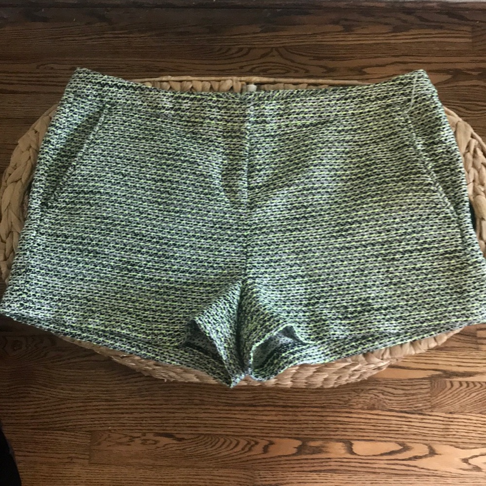 Halogen Green and Black Tweed Shorts